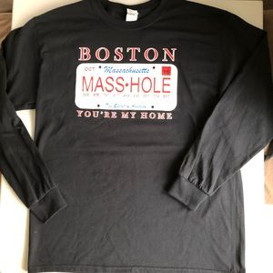 Mens long sleeve Masshole tee